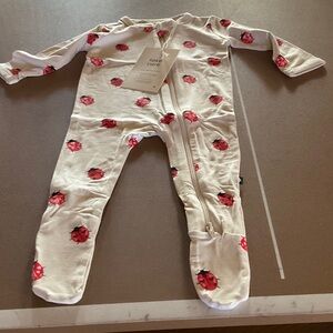 Kyte BABY Lovebug ladybug zippered footie